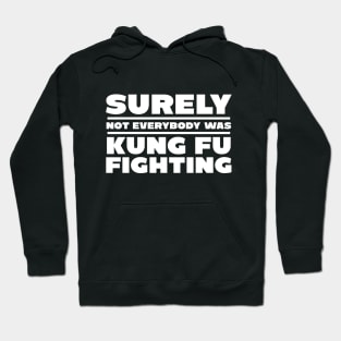 Surely not everybody was kung fu fighting Hoodie